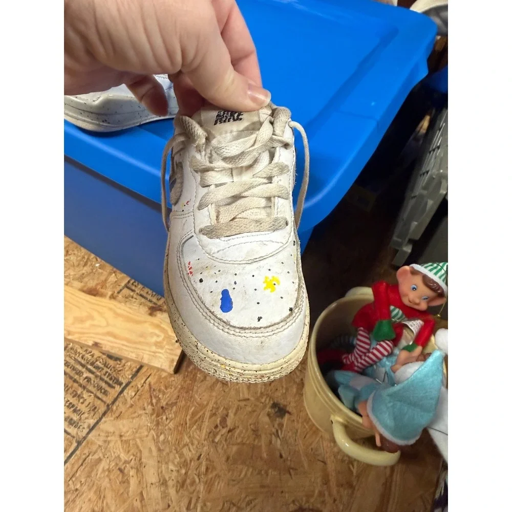 toddler nike dunks with splatter‎ paint 9c - Picture 4 of 5